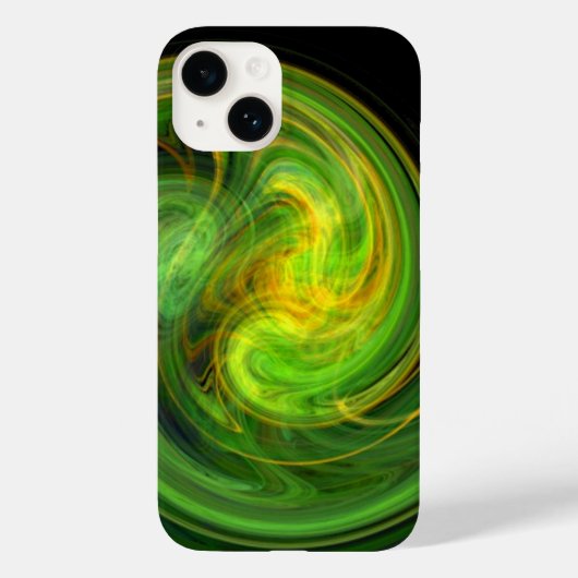 LEICHTE VORTEX, leuchtend grün Case-Mate iPhone Hülle (Rückseite)