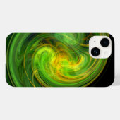 LEICHTE VORTEX, leuchtend grün Case-Mate iPhone Hülle (Rückseite (Horizontal))