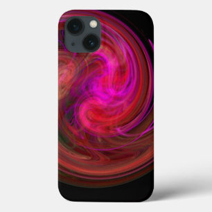 LEICHTE VORTEX, leuchtend rot iPhone 13 Hülle