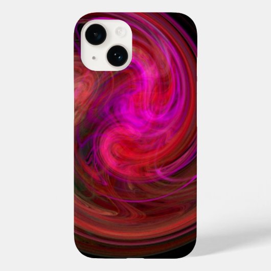 LEICHTE VORTEX, leuchtend rot Case-Mate iPhone Hülle (Rückseite)