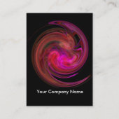 LEICHTE VORTEX, leuchtend schwarz, lila violett Visitenkarte (Rückseite)