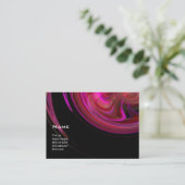 LEICHTE VORTEX, ROT PINK, LILA FRAKTAL WIRBEL Schw Visitenkarte (Stehend Vorderseite)