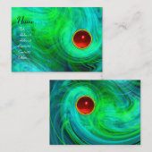 LEICHTE VORTEX RUBY grün-gelb-blau rosa Visitenkarte (Vorne/Hinten)