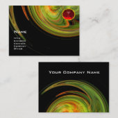 LEICHTE VORTEX RUBY-Orange-Gelb-Rot Visitenkarte (Vorne/Hinten)