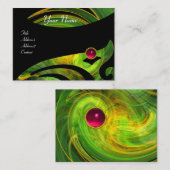 LEICHTE VORTEX RUBY Rosa, schwarz, gelb Visitenkarte (Vorne/Hinten)