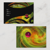 LEICHTE VORTEX RUBY Rosa, schwarz orange Visitenkarte (Vorne/Hinten)