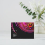 LEICHTE VORTEX RUBY - rosa violett lila schwarz Visitenkarte (Stehend Vorderseite)