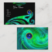 LEICHTE VORTEX SAPPHIRE Blau grün, schwarz gelb Visitenkarte (Vorne/Hinten)