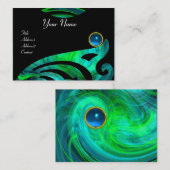 LEICHTE VORTEX SAPPHIRE Blau grün, schwarz gelb Visitenkarte (Vorne/Hinten)