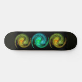 LEICHTE VORTEX, schwarz-blau-gelb-orange Skateboard (Horizontal)