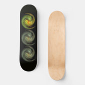 LEICHTE VORTEX, schwarz-gelb-grauorange Skateboard (Vorderseite)