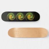 LEICHTE VORTEX, schwarz-gelb-orange Skateboard (Horizontal)