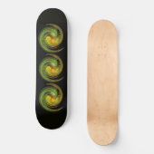 LEICHTE VORTEX, schwarz-gelb-orange Skateboard (Vorderseite)