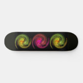 LEICHTE VORTEX, schwarz, rosa, gelb, orange Skateboard (Horizontal)