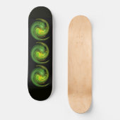 LEICHTE VORTEX, schwarzgelb grün Skateboard (Vorderseite)