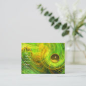 LEICHTE VORTEX TOPAZ, grün, gelb, orange Visitenkarte (Stehend Vorderseite)