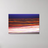 Leichte Wege aus dem Verkehr auf einer Straße Leinwanddruck (Vorderseite)