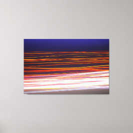 Leichte Wege aus dem Verkehr auf einer Straße Leinwanddruck