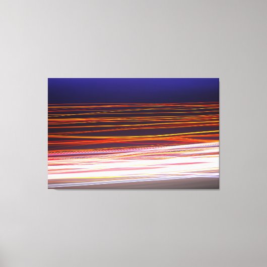 Leichte Wege aus dem Verkehr auf einer Straße Leinwanddruck (Vorderseite)