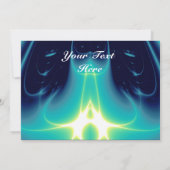 LEICHTE WELLEN, blau, Lila, weiß Einladung (Rückseite)