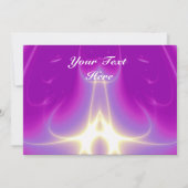 LEICHTE WELLEN, blau, Lila, weiß Einladung (Rückseite)