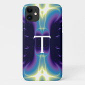 LEICHTE WELLEN MONOGRAM lila violett blau Case-Mate iPhone Hülle (Rückseite)