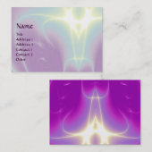 LEICHTE WELLEN, violett, Lila, weiß Visitenkarte (Vorne/Hinten)