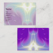 LEICHTE WELLEN, violett, Lila, weiß Visitenkarte (Vorne/Hinten)