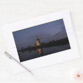 Leichte Windmühle auf dem rechteckigen Aufkleber B (Umschlag)