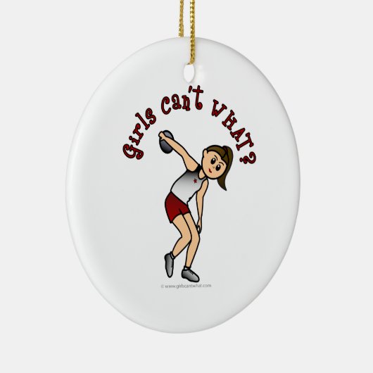 Leichte Womens Discus Keramikornament (Rechts)