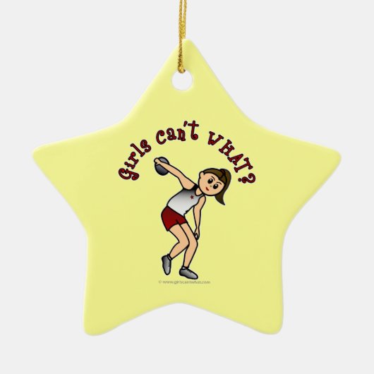 Leichte Womens Discus Keramikornament (Vorne)