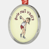 Leichte Womens Discus Silbernes Ornament (Links)