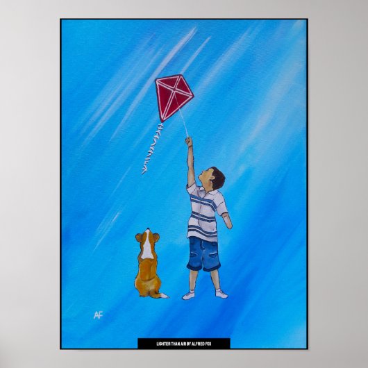 Leichter-als-Luft-Gemälde von Alfred Fox Poster (Vorne)