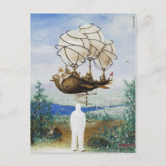 Leichter als Luftpostkarte Postkarte