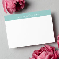 LEICHTER AQUAMARINER PERSONALISIERTER FAMILIENNAME