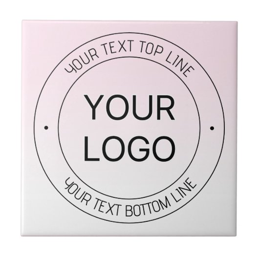 Leichter Austausch von Logos und bearbeitbarer Tex Fliese (Vorderseite)