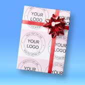 Leichter Austausch von Logos und bearbeitbarer Tex Geschenkpapier