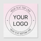 Leichter Austausch von Logos und bearbeitbarer Tex Magnetkarte (Vorderseite)