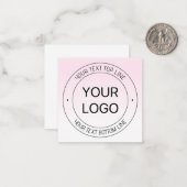 Leichter Austausch von Logos und bearbeitbarer Tex Mitteilungskarte (Vorderseite/Rückseite Beispiel)