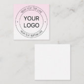 Leichter Austausch von Logos und bearbeitbarer Tex Mitteilungskarte (Vorne/Hinten)