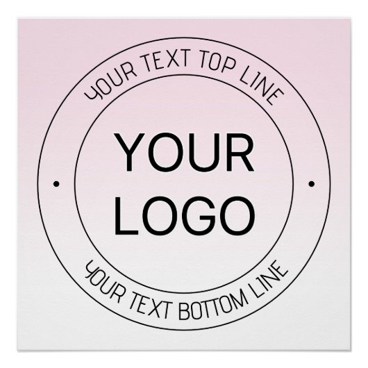 Leichter Austausch von Logos und bearbeitbarer Tex Poster (Vorderseite)