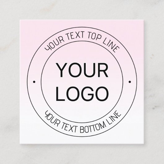 Leichter Austausch von Logos und bearbeitbarer Tex Treuekarte (Vorderseite)