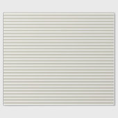 Leichter Federbraune und cremefarbene Streifen Geschenkpapier (Flach)