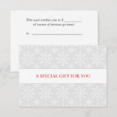 LEICHTER Grauer WEISSER SCHNEE CHRISTMAS BESONDERS (Vorne/Hinten)