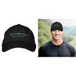 Leichter grüner Geschäftstext, bestickt auf Cap Bestickte Baseballkappe<br><div class="desc">Cap, dass Sie anpassen können, indem Sie Ihren Geschäftsnamen, Stadt oder Stadt und Staat. Der Text wird auf der Kappe bestickt. Die Threadfarbe ist hellgrün. Sie können es in Ihre Werbeprodukte aufnehmen, Werbegeschenke oder Geschenke an Ihre Kunden oder Kunden, eine Marketing-Strategie, um Ihr Unternehmen zu werben oder Ihre Marke zu...</div>