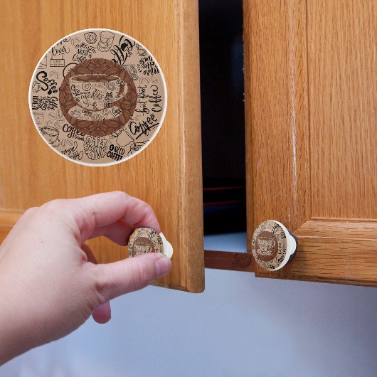 leichter Kaffee Keramikknauf