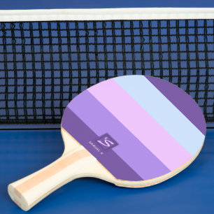 Leichter Lavendel träumt Farbpaletten-Monogramm Tischtennis Schläger