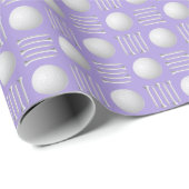 Leichter Lila Golfball und T-Shirt-Geschenk Geschenkpapier (Rolleneckpunkt)
