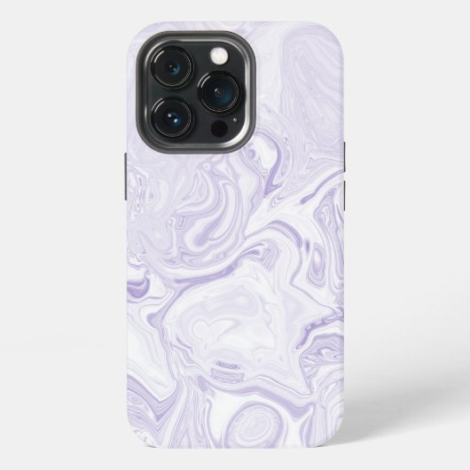 Leichter Lila Marmor iPhone Hülle (Hinten)