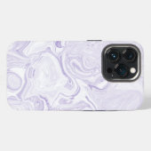 Leichter Lila Marmor iPhone Hülle (Rückseite (Horizontal))